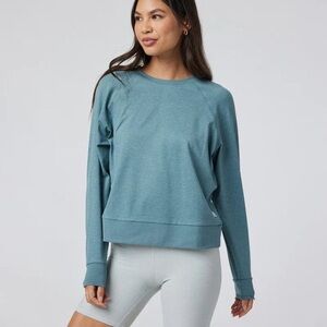 Vuori Teal Long Sleeve Top